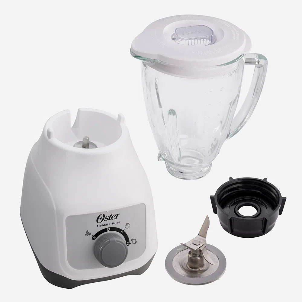 Oster Licuadora con Vaso de Vidrio y Control de Perilla BLSTKAGWRD