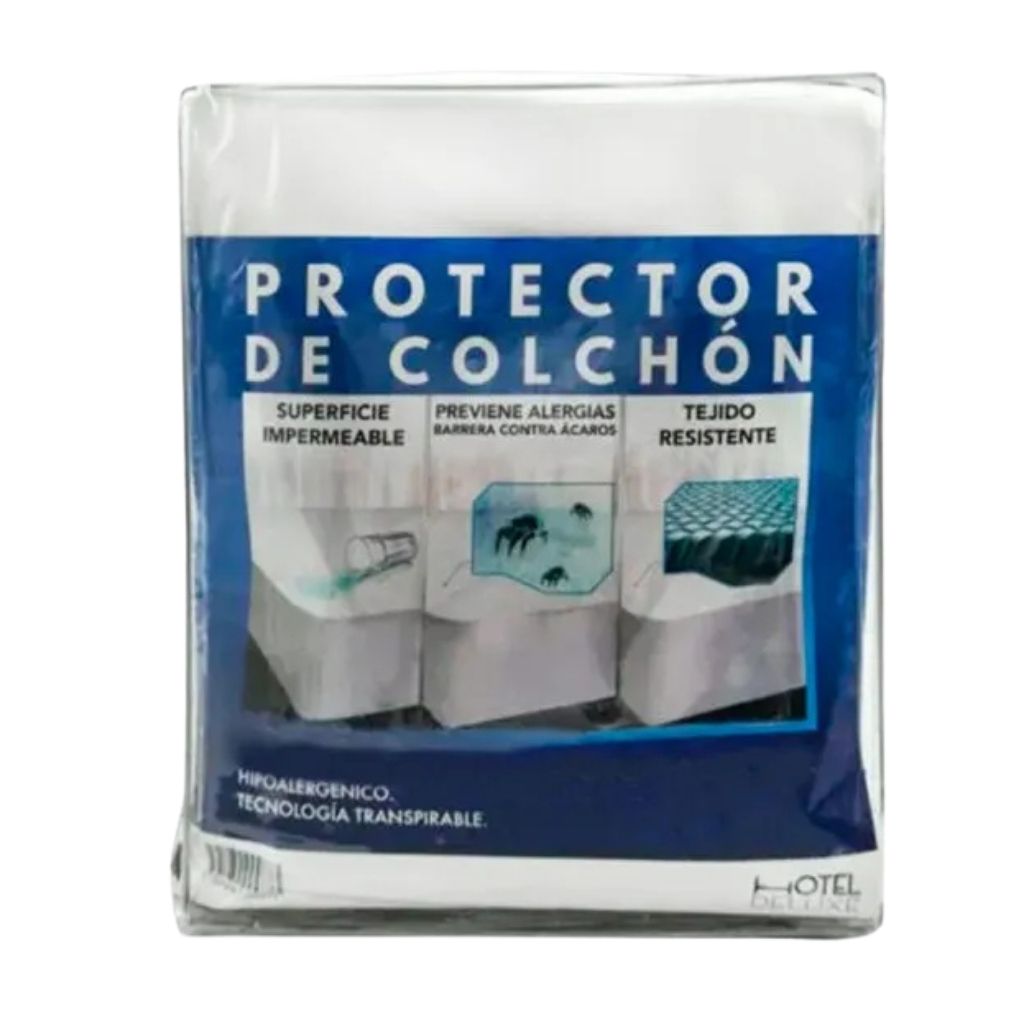 Hotel Deluxe Forro Protector Impermeable de Colchón Twin