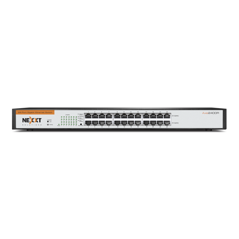 Nexxt Conmutador Gigabit para Montaje en Bastidor de 24 puertos