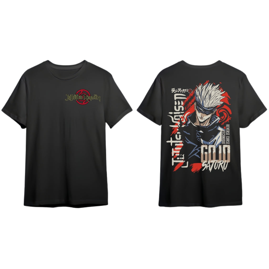Camisa Negra de Jujutsu Kaisen (Gojo)