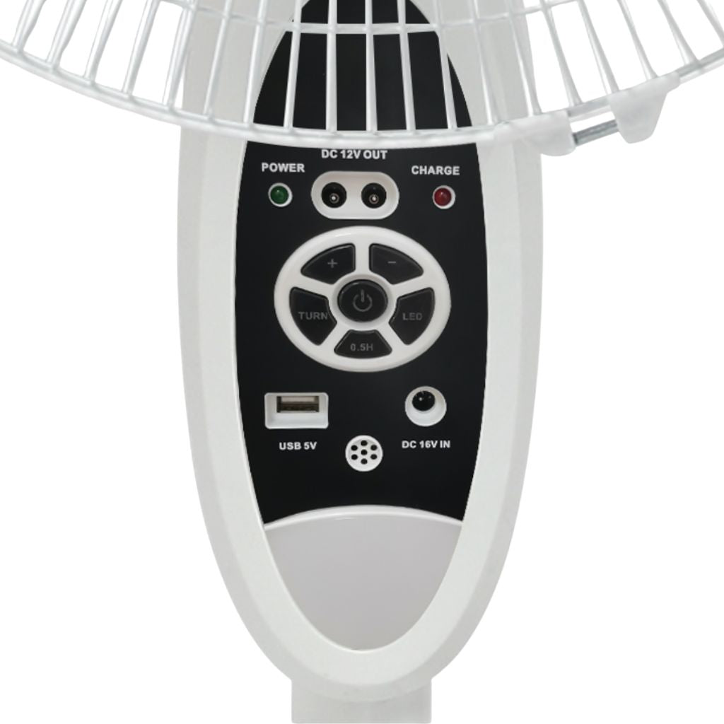CHIQ Ventilador Pie Recargable 16" 9 Velocidades, CQVF16RN0IT1W