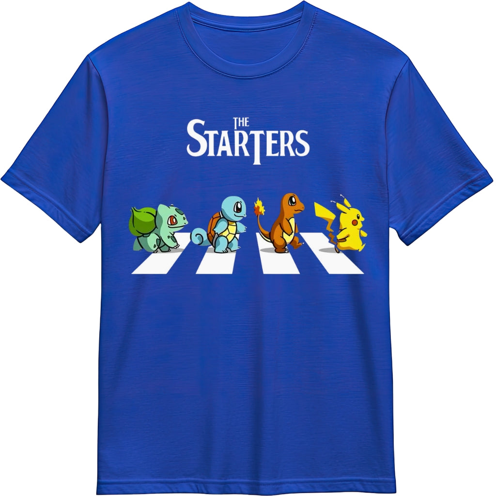 Camisa de Pokemon Azul, The Starters
