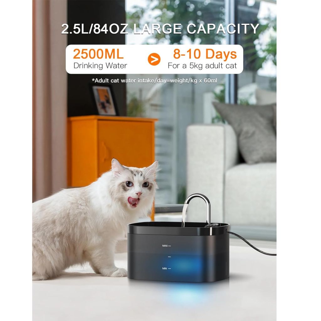 Fuente de Agua para Gatos 2.5 L
