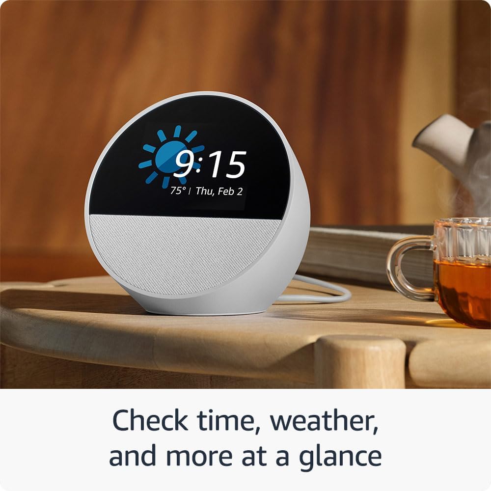 Amazon Parlante Echo Spot con Reloj
