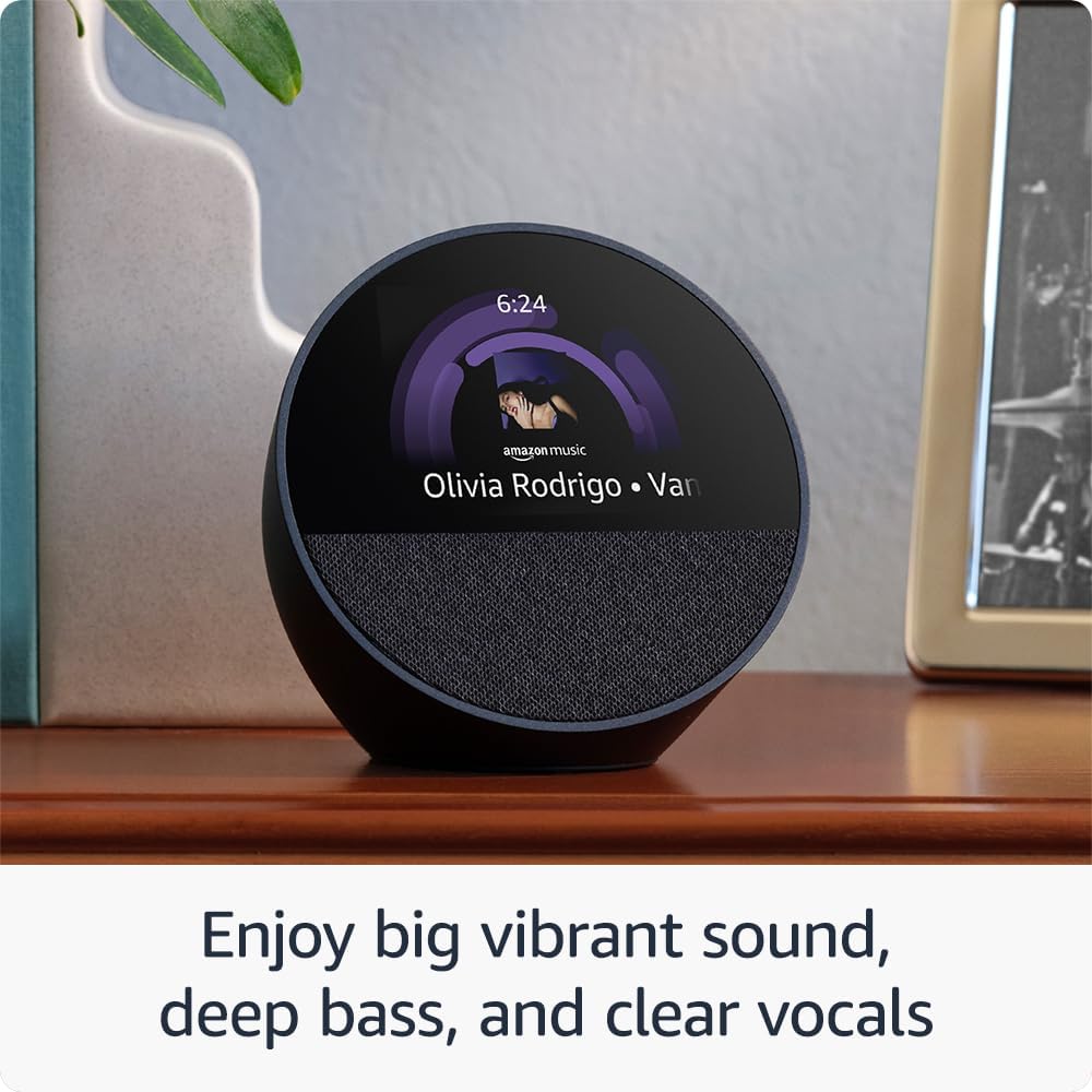 Amazon Parlante Echo Spot con Reloj