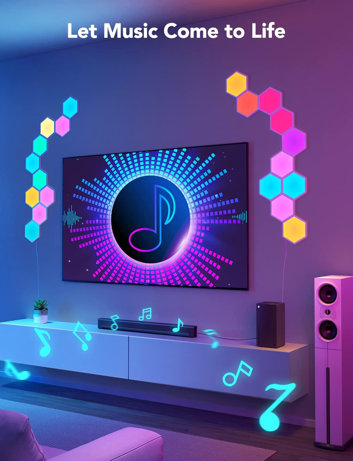 Govee Panel de Luces para Pared Hexa (10pcs) H6061