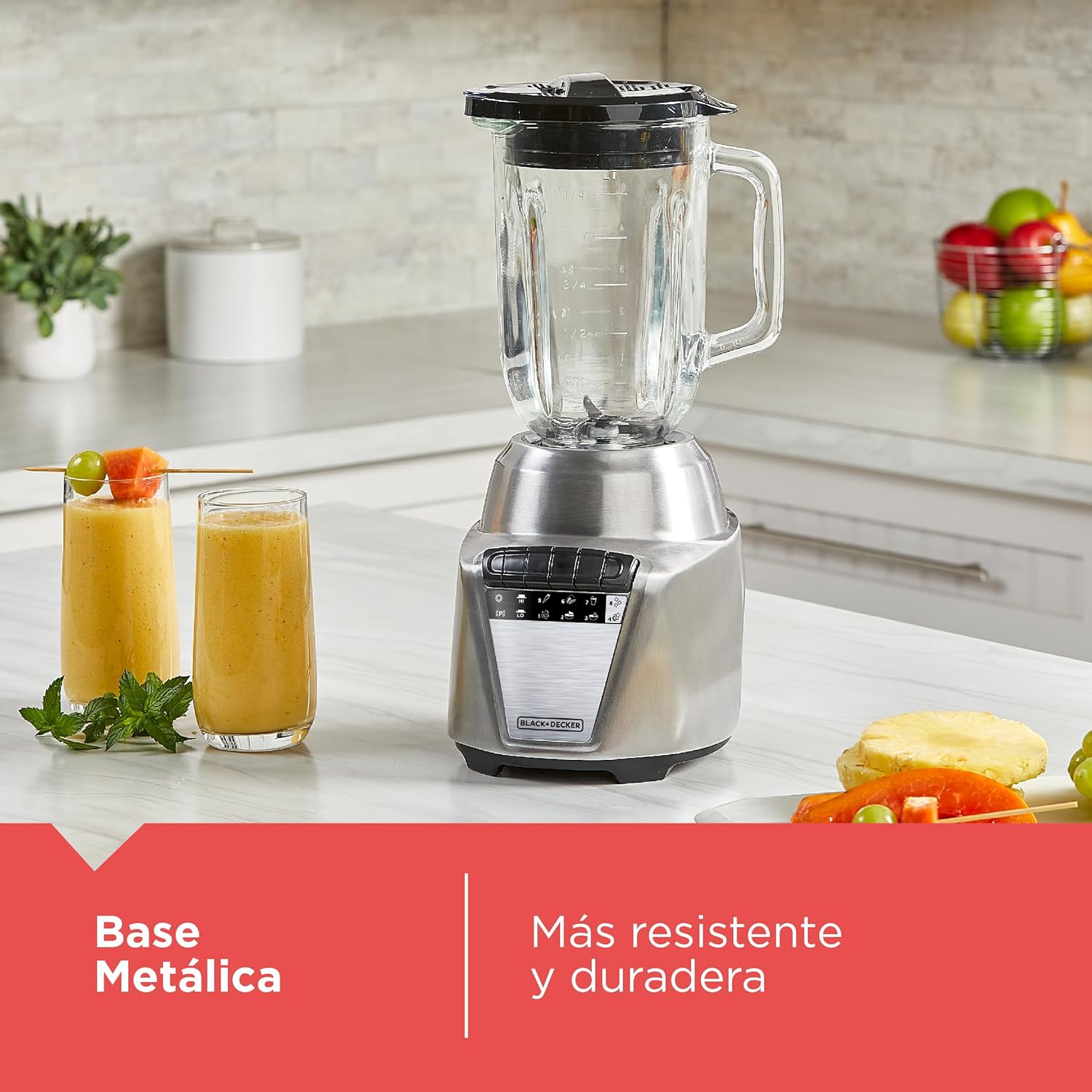 Black & Decker Licuadora 8 Velocidades, BL0876-2SDLA