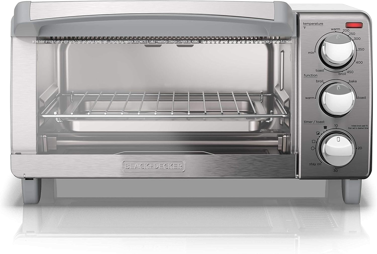 Black + Decker Horno Tostador 4 Funciones TO1745SSG-LA