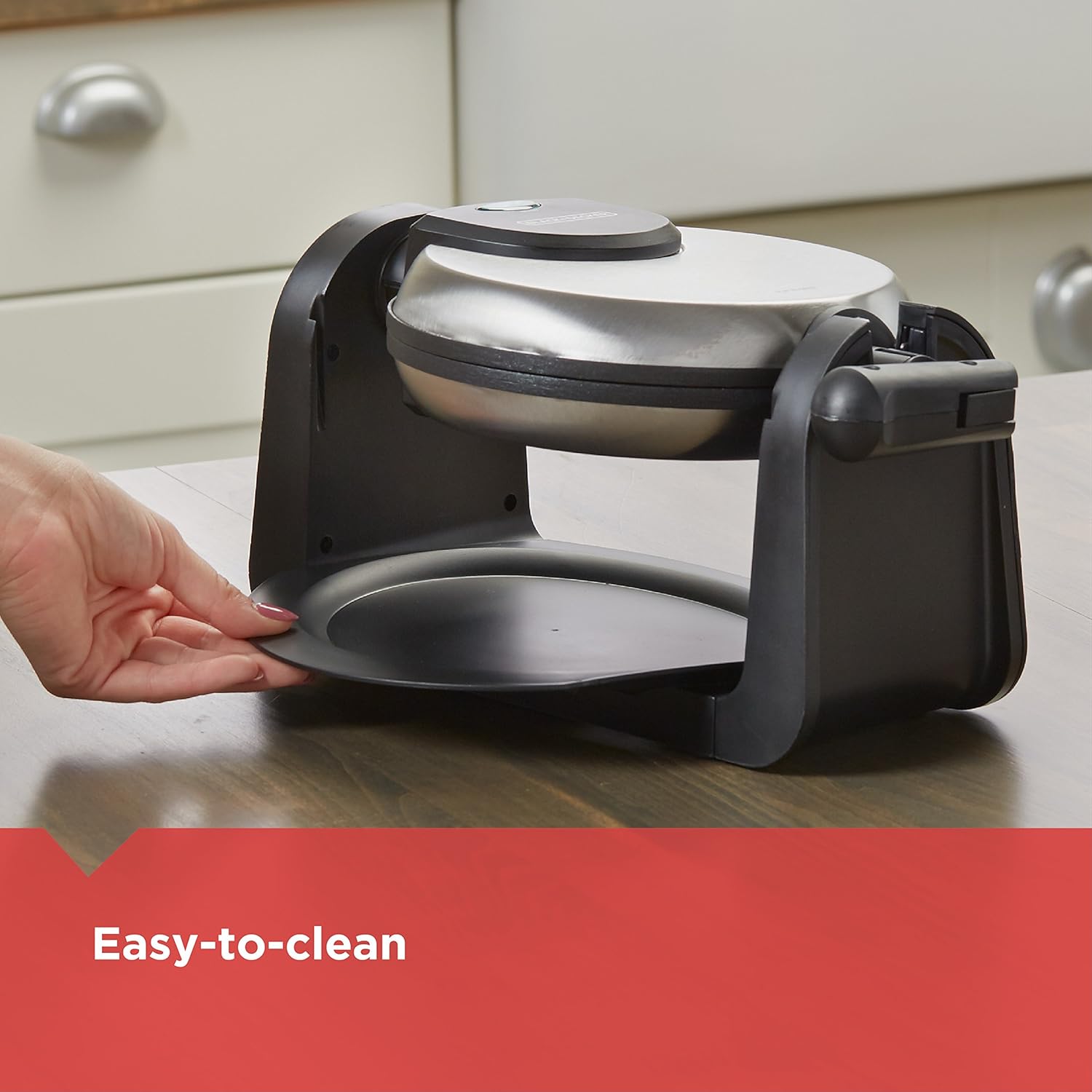 Black + Decker Wafflera Belgian Flip, WM1404S-LA