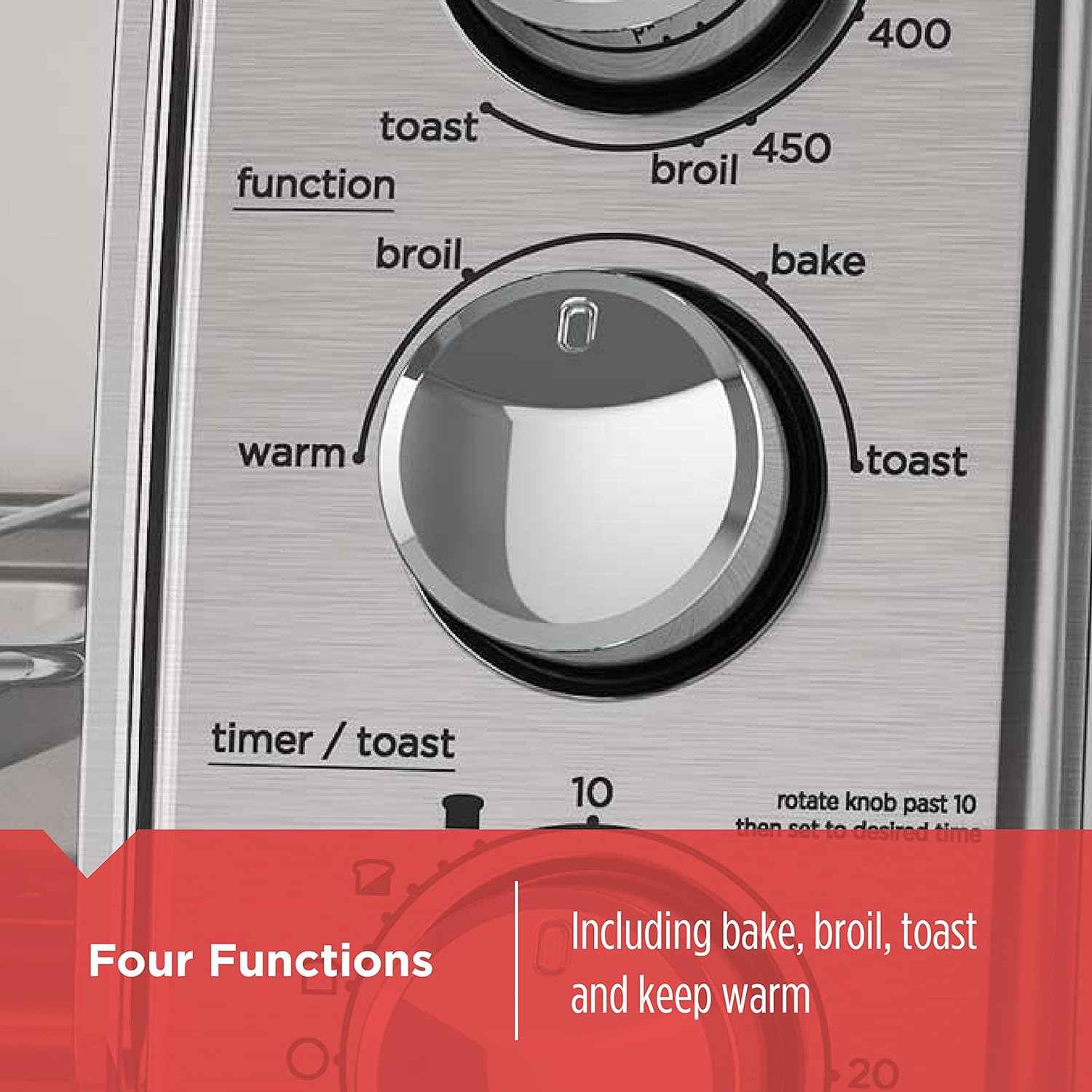 Black + Decker Horno Tostador 4 Funciones TO1745SSG-LA
