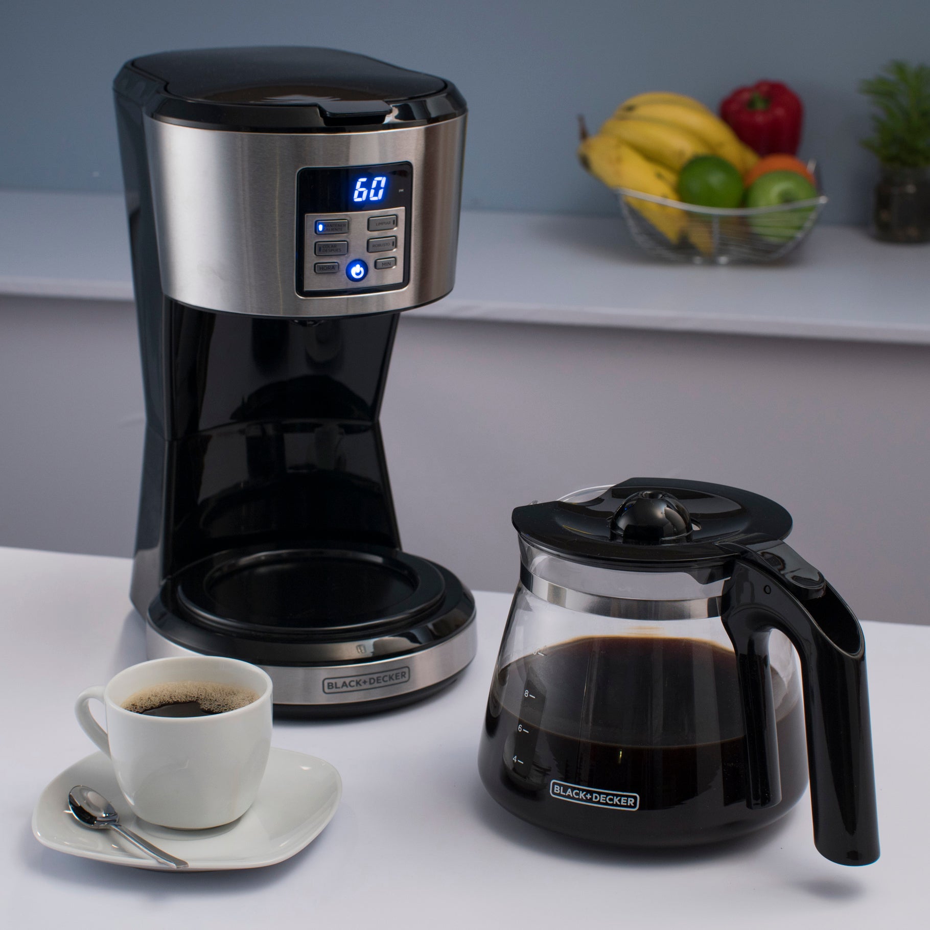 Black + Decker Cafetera 12 Tazas, CM1331S-LA