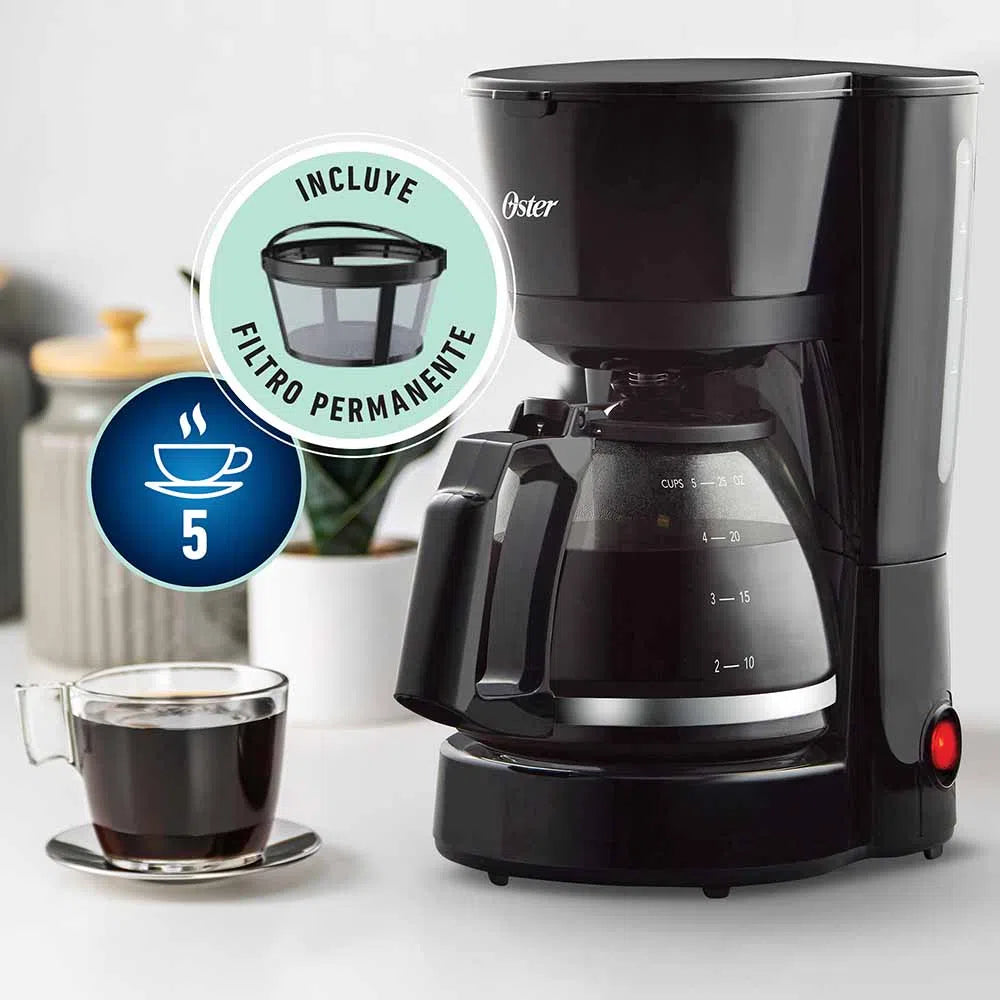 Oster Coffee Maker 5 tazas con Filtro Permanente BVSTDC05