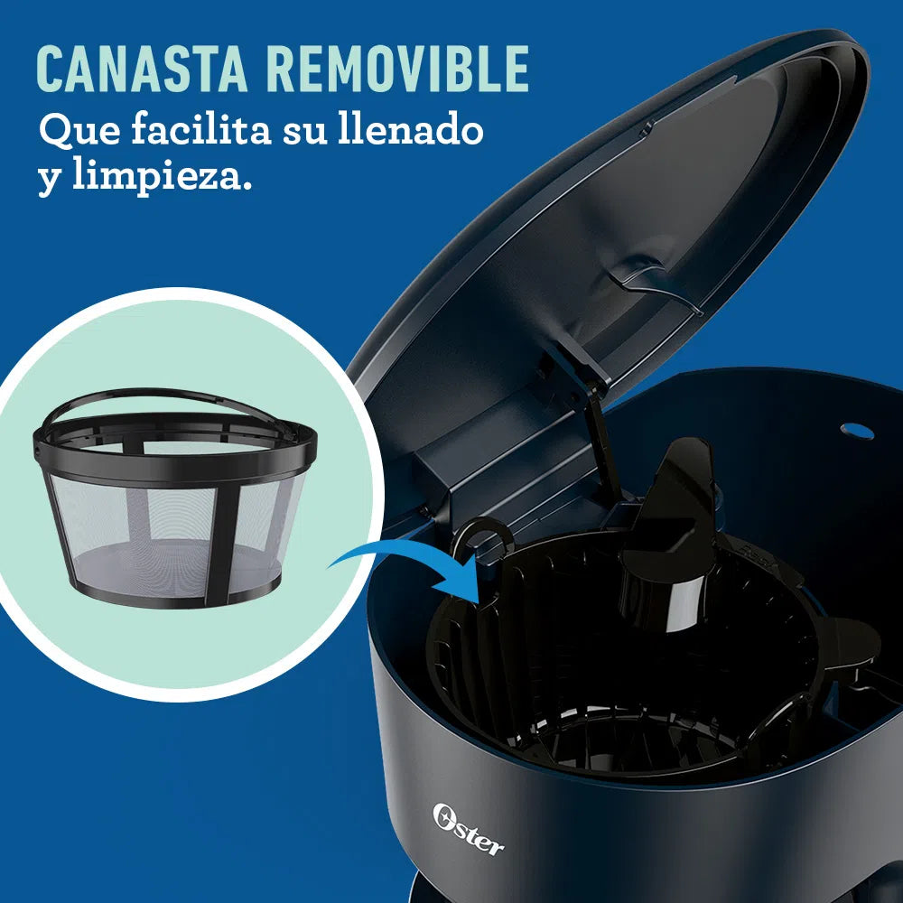 Oster Coffee Maker 12 Tazas con Indicador de Encendido BVSTDCS12BN