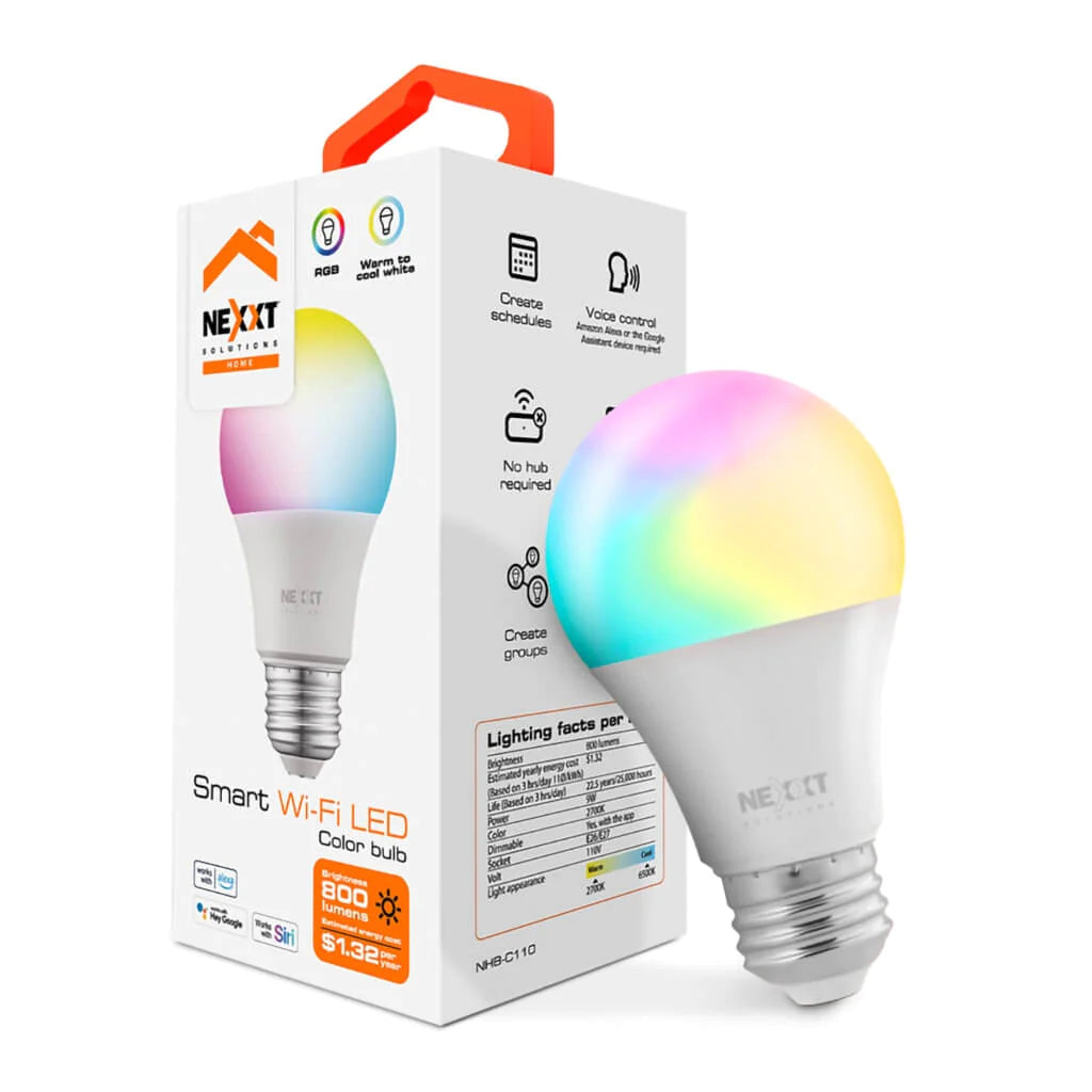 Nexxt Kit Smart Home Cámara + Enchufe + Bombillo Inteligente NHK-K116