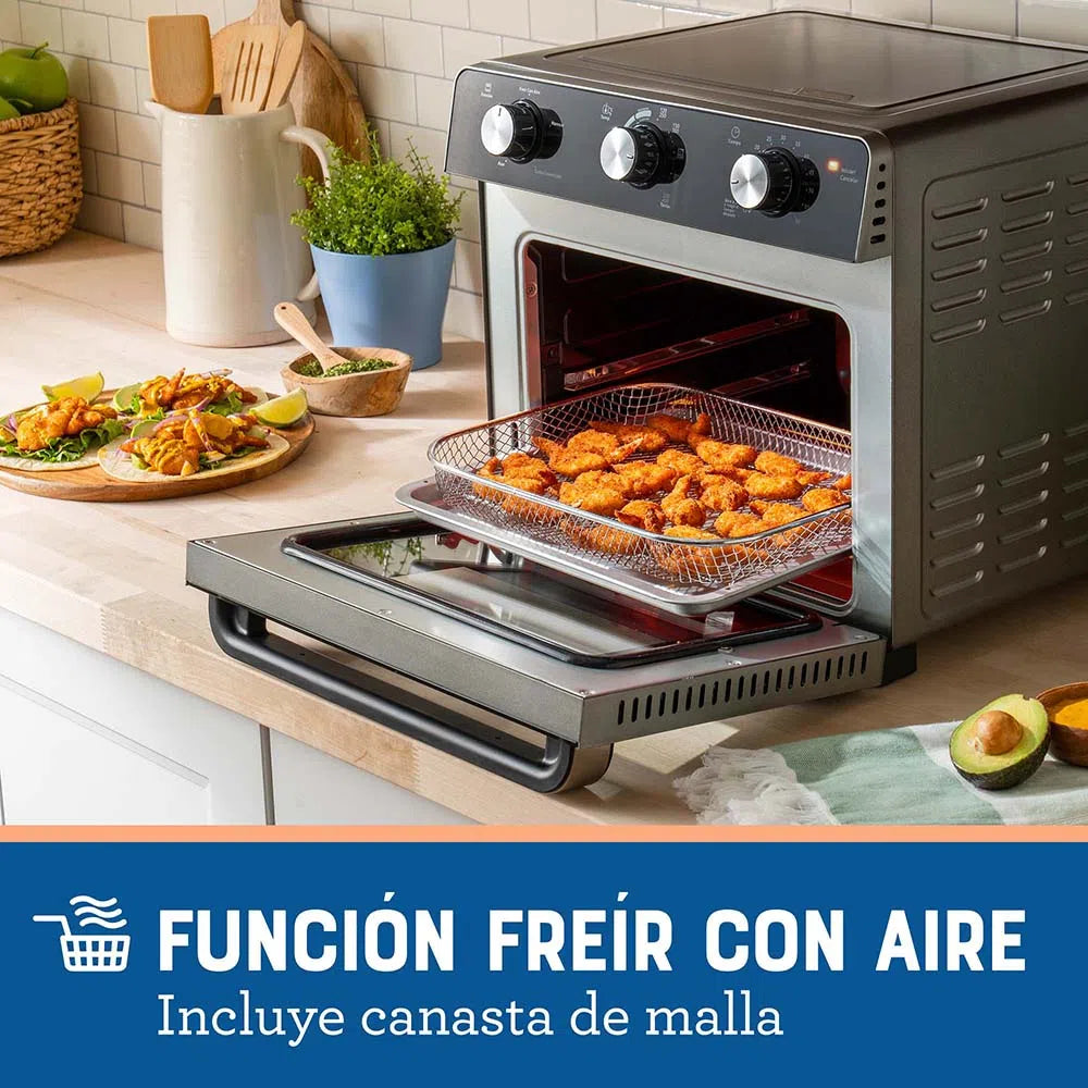 Oster Horno con Freidora de Aire de 22 Litros TSSTTVMAF1NS