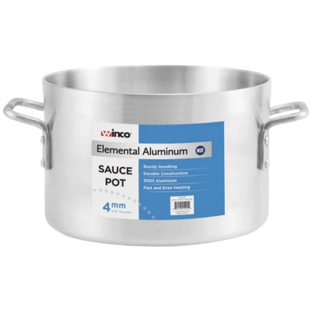 Winco Olla de Aluminio 8 Cuartos para Salsas