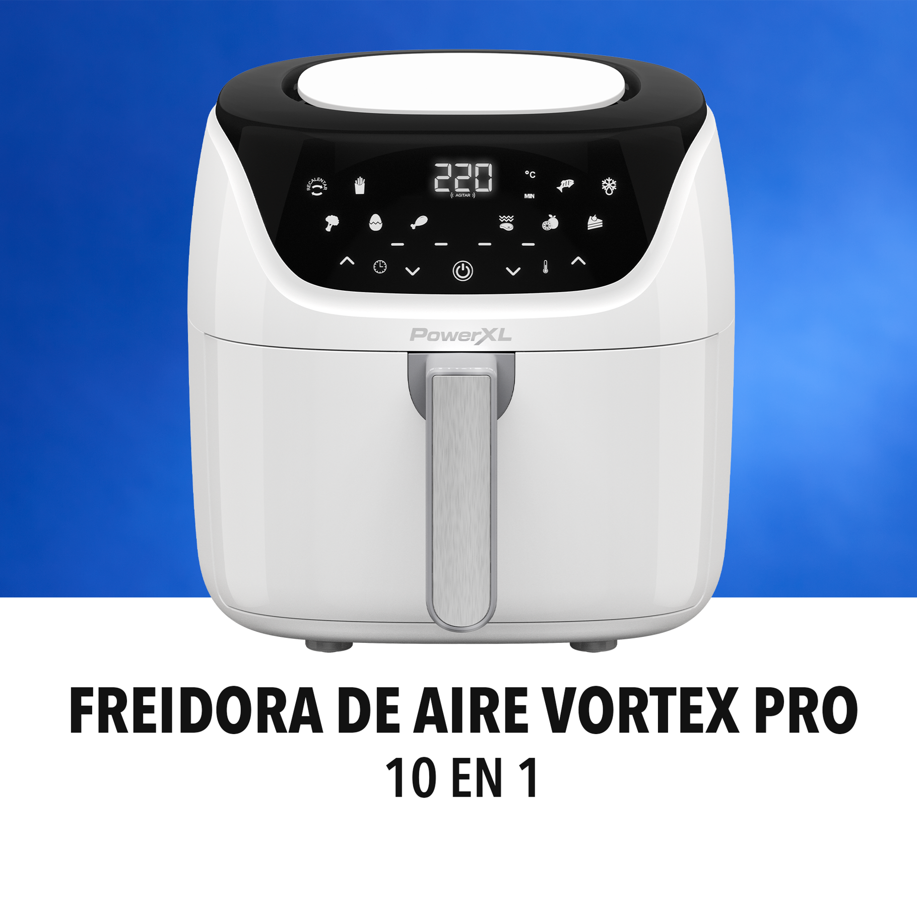 Power XL Freidora de Aire y Horno Vortex 5.7 Litros, AF-E6001-H-LA