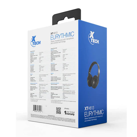 Xtech Audífonos Inalámbricos de Diadema Negro XTH-613