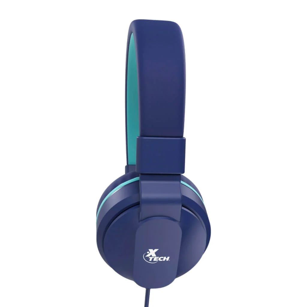 Xtech Audífonos Alámbricos con Micrófono Azul XTH-356