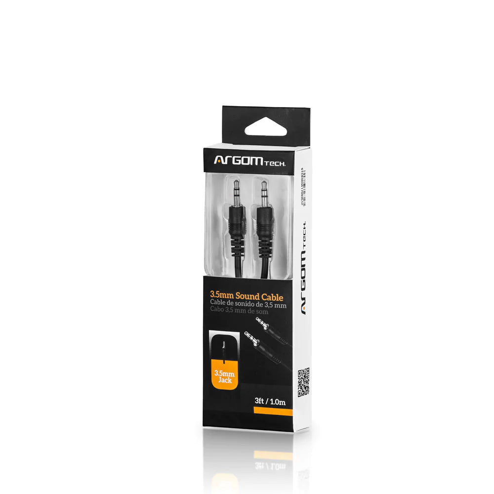 Argom Cable de Sonido 3.5MM - 0.9M