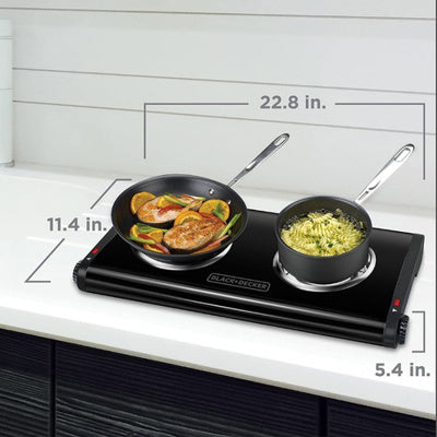 Black + Decker Hornilla Doble DB1002B