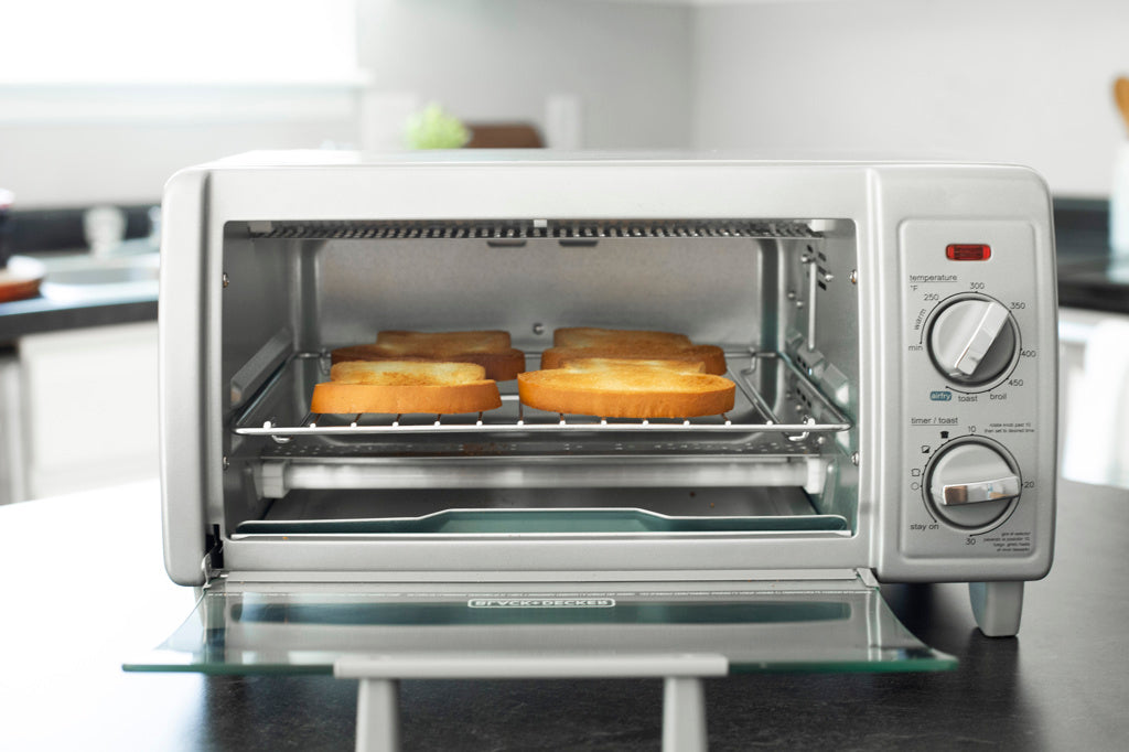 Black + Decker Horno Tostador con Freidora de Aire 4 Rebanadas TO1785SG-LA