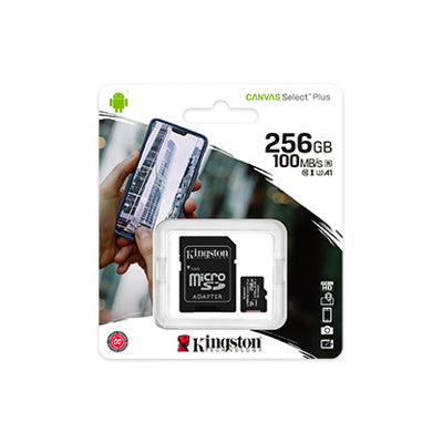 Kingston Tarjeta de Memoria Micro SD de 256 GB Clase 10,SDCS2/256GB