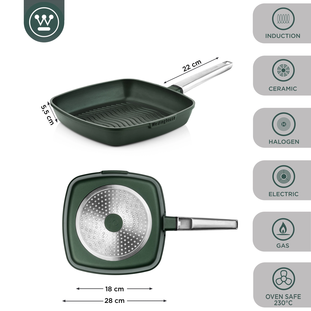 Westinghouse Sartén Grill Performance 28cm WCFP0095G28SG