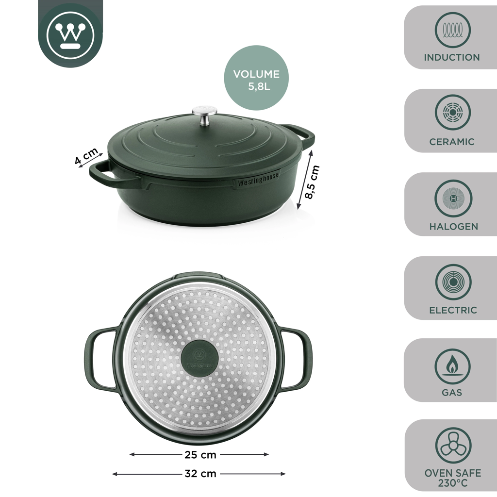 Westinghouse Olla Asadora Performance WCCC0095L32SG