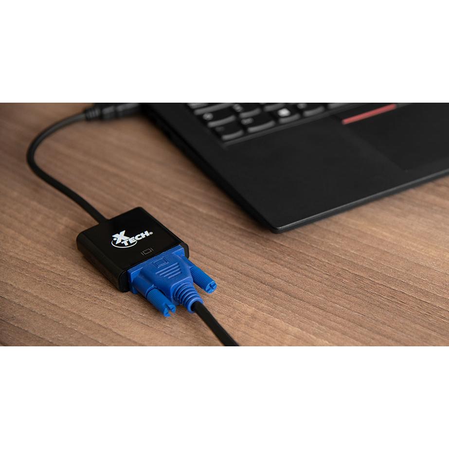 Xtech Adaptador de Video 19 Pin HDMI Tipo A-VGA - XTC-363