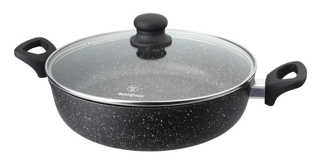 Westinghouse Cacerola Baja con Tapa Mármol WCCC0009L32MBB