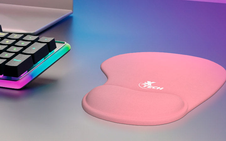 Xtech Mouse Pad con Almohadilla de Muñeca Rosado XTA-530