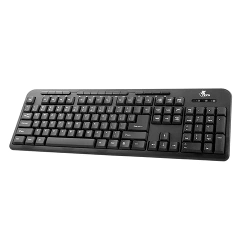 Xtech Teclado Multimedia USB en Inglés, XTK-130E